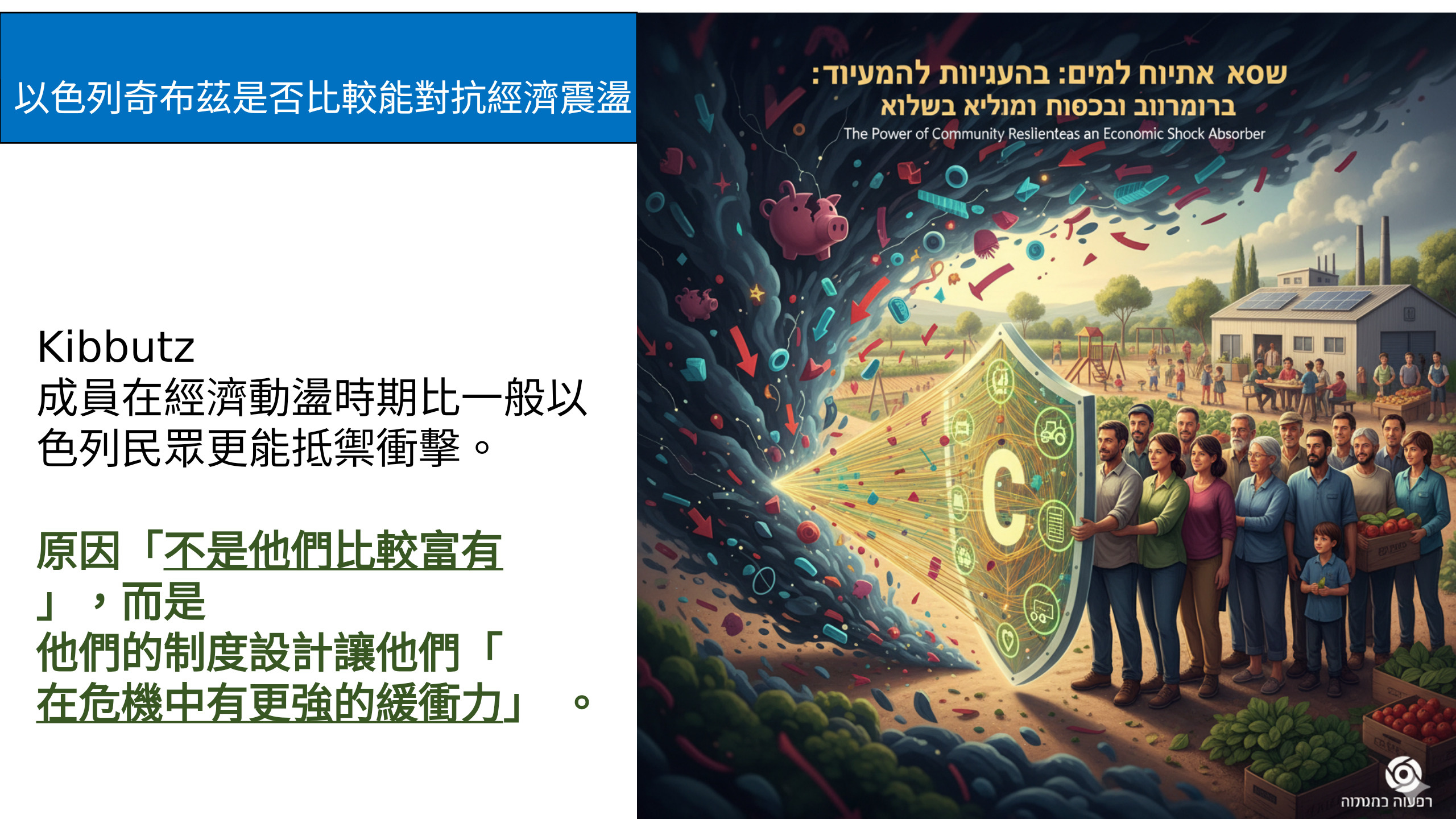 歷史附件四，原始投影片 2——制度緩衝力，而非個人財富較高（中文投影片）。